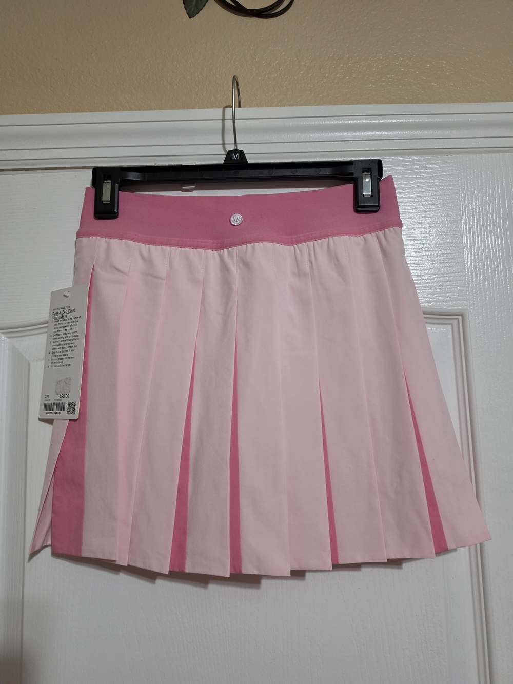 lululemon athletica Two-Tone Pink Pleated Mini Skirt